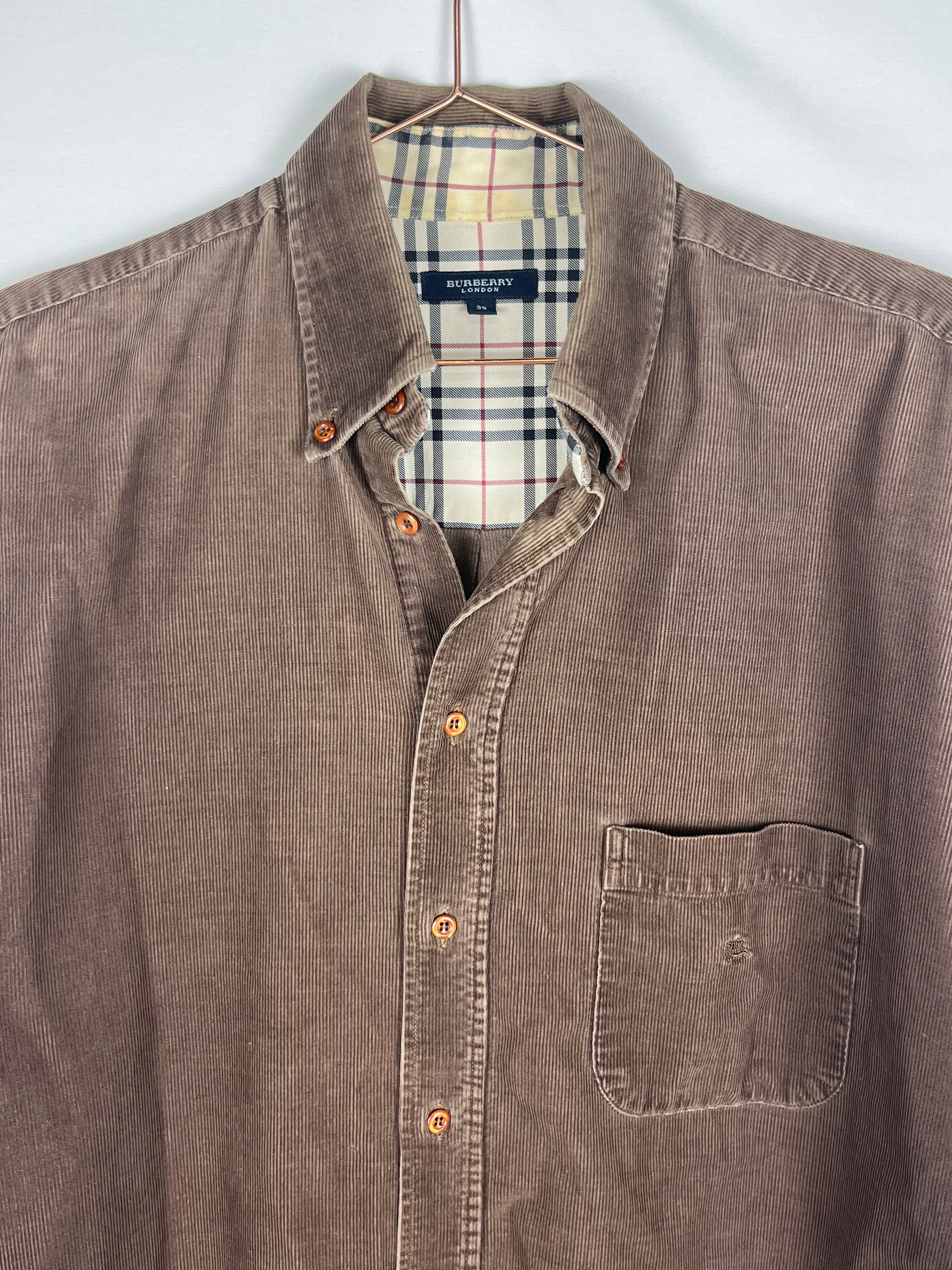 Burberry Brown Corduroy Shirt