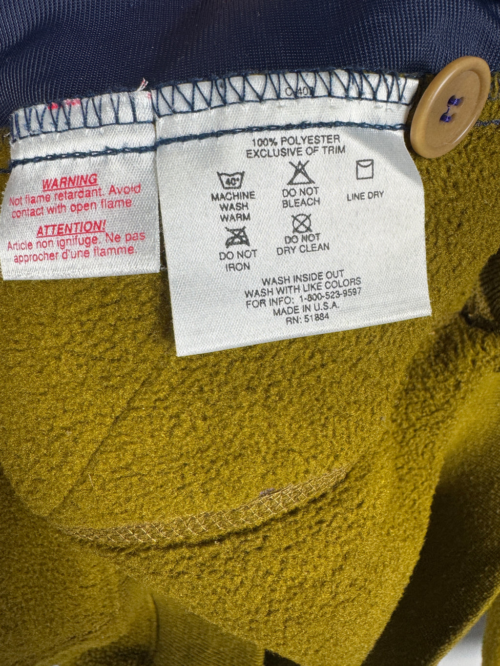 Patagonia Vintage Olive Green Synchilla Button-Up Fleece Jumper