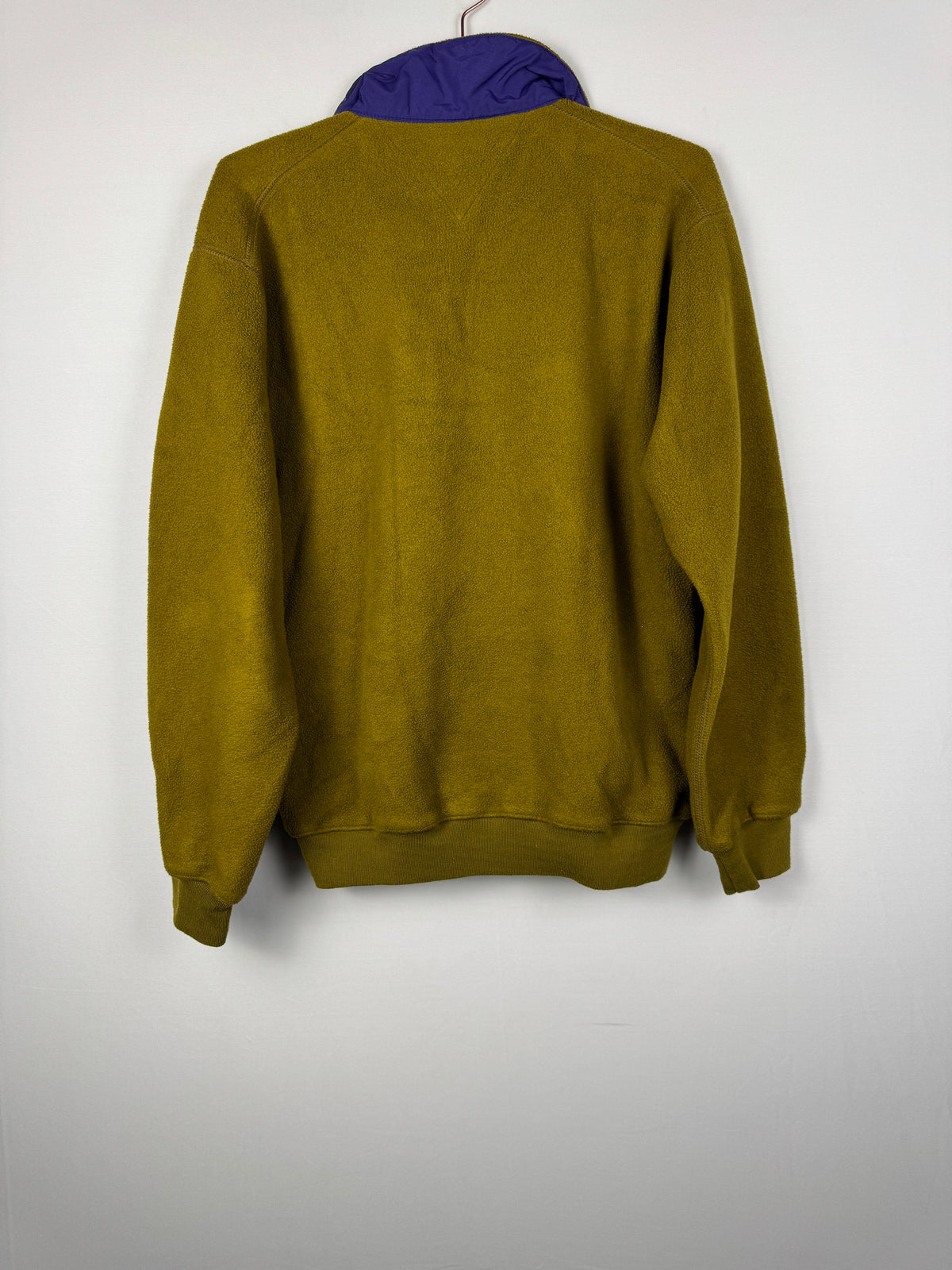 Patagonia Vintage Olive Green Synchilla Button-Up Fleece Jumper