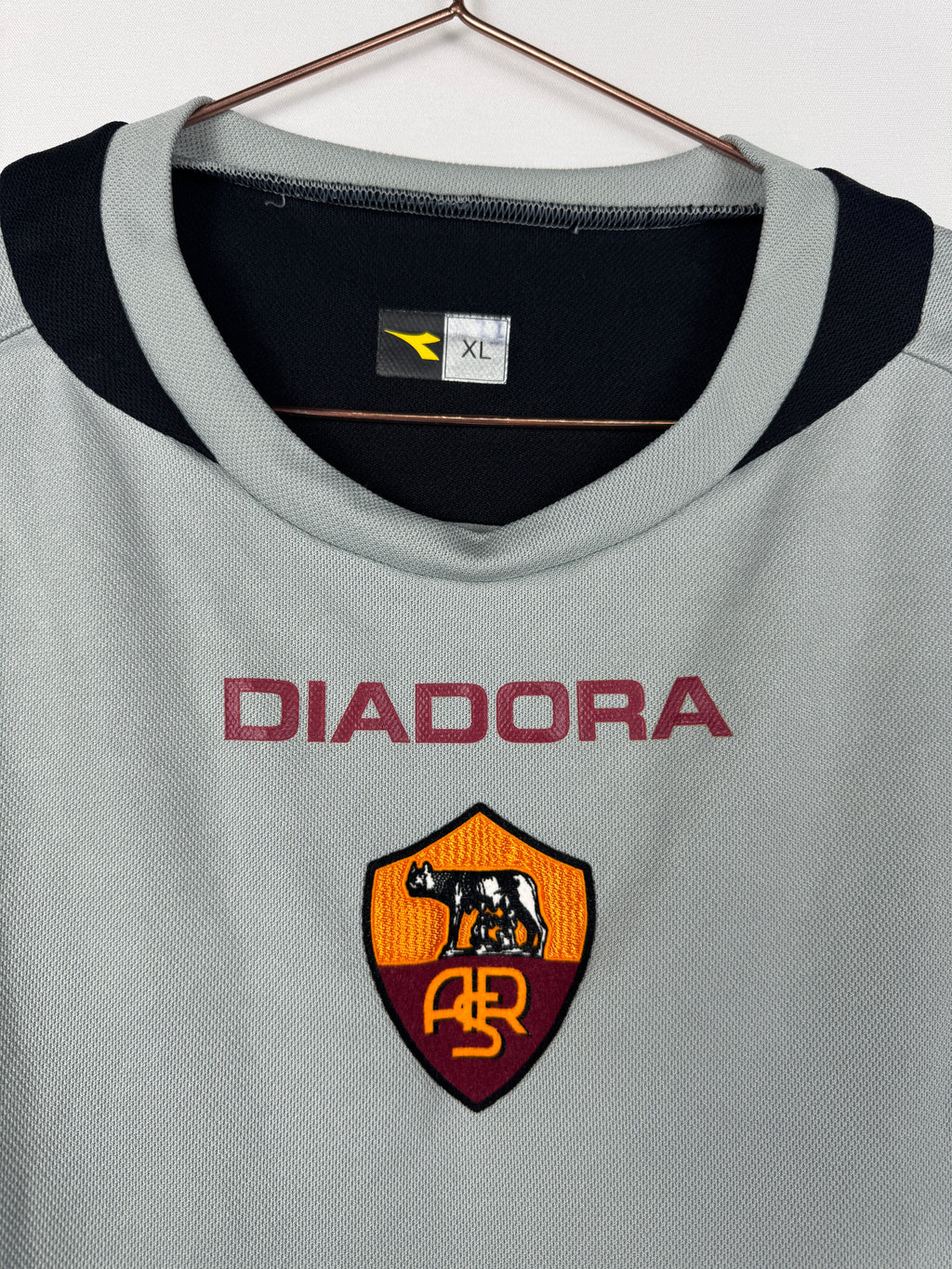 Vintage 2006/2007 Grey AS Roma Third Shirt