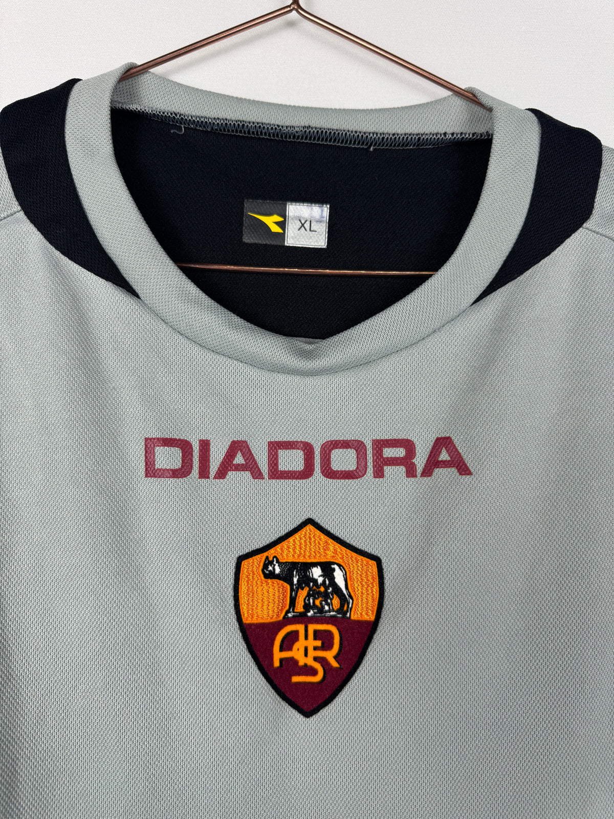 Vintage 2006/2007 Grey AS Roma Third Shirt