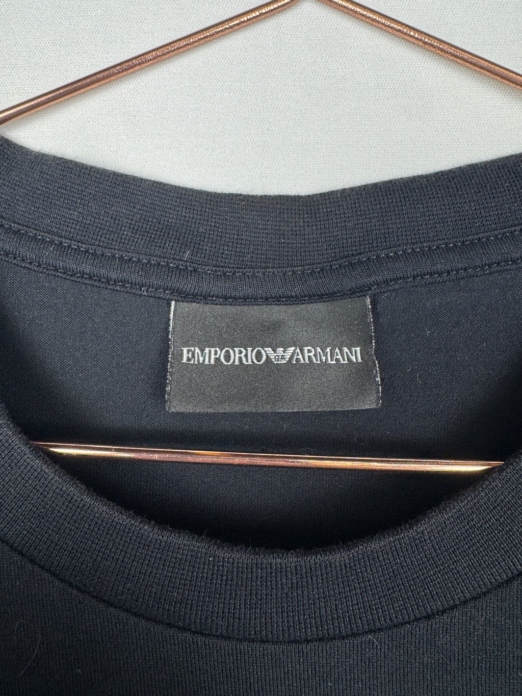 Emporio Armani Monochrome Black New York Skyline Graphic T-Shirt
