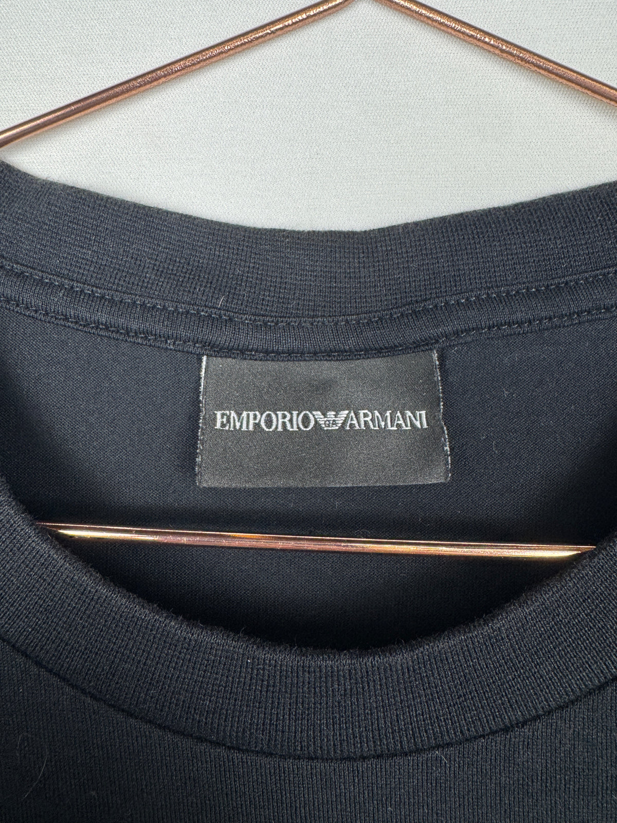 Emporio Armani Monochrome Black New York Skyline Graphic T-Shirt