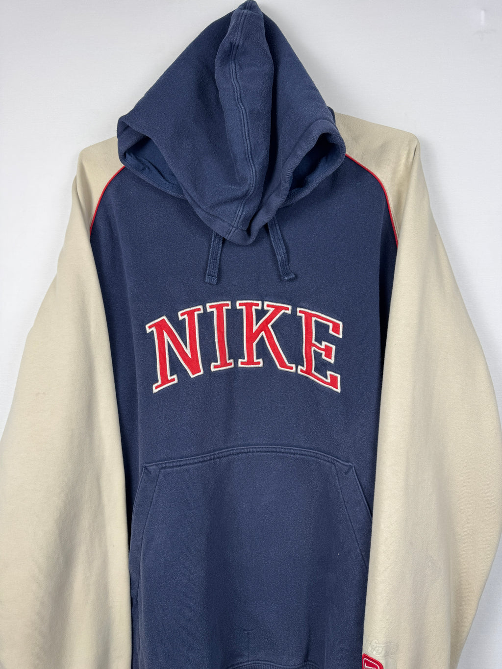 Nike Vintage Navy/Cream Spellout Hooded Jumper