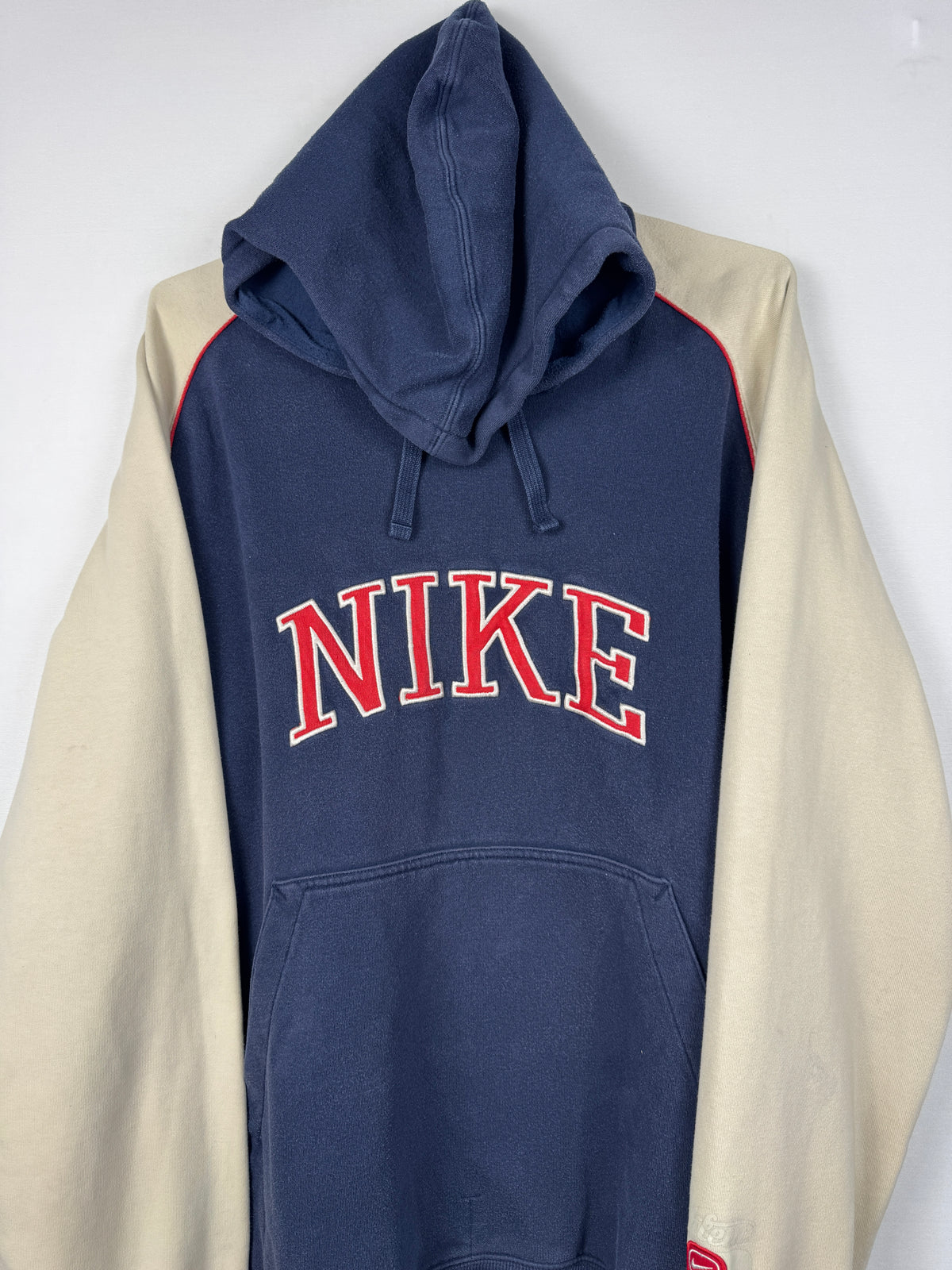 Nike Vintage Navy/Cream Spellout Hooded Jumper