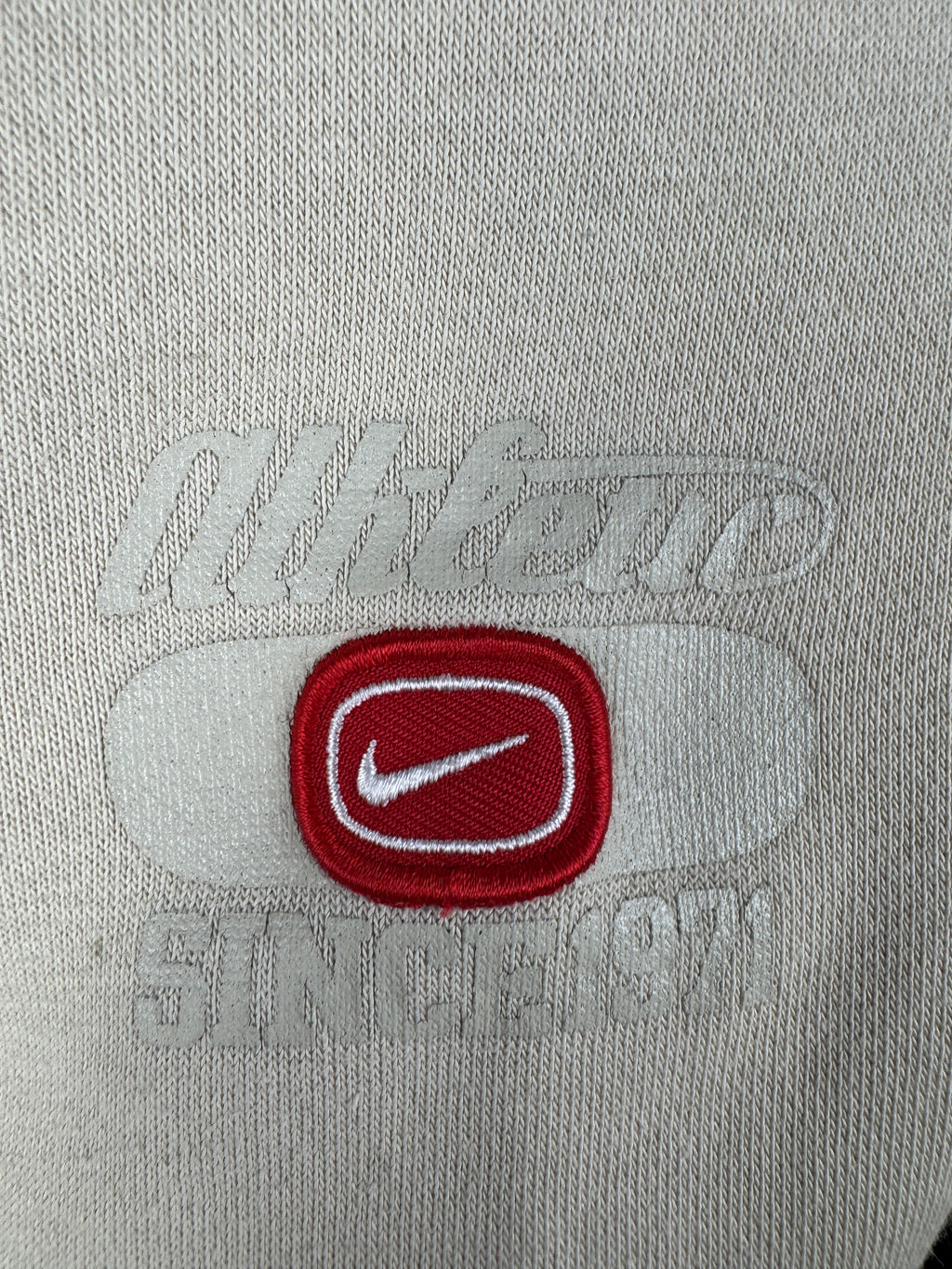 Nike Vintage Navy/Cream Spellout Hooded Jumper
