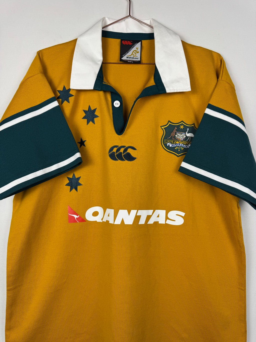 Canterbury 2004 Vintage Yellow/Green Australia Wallabies Rugby