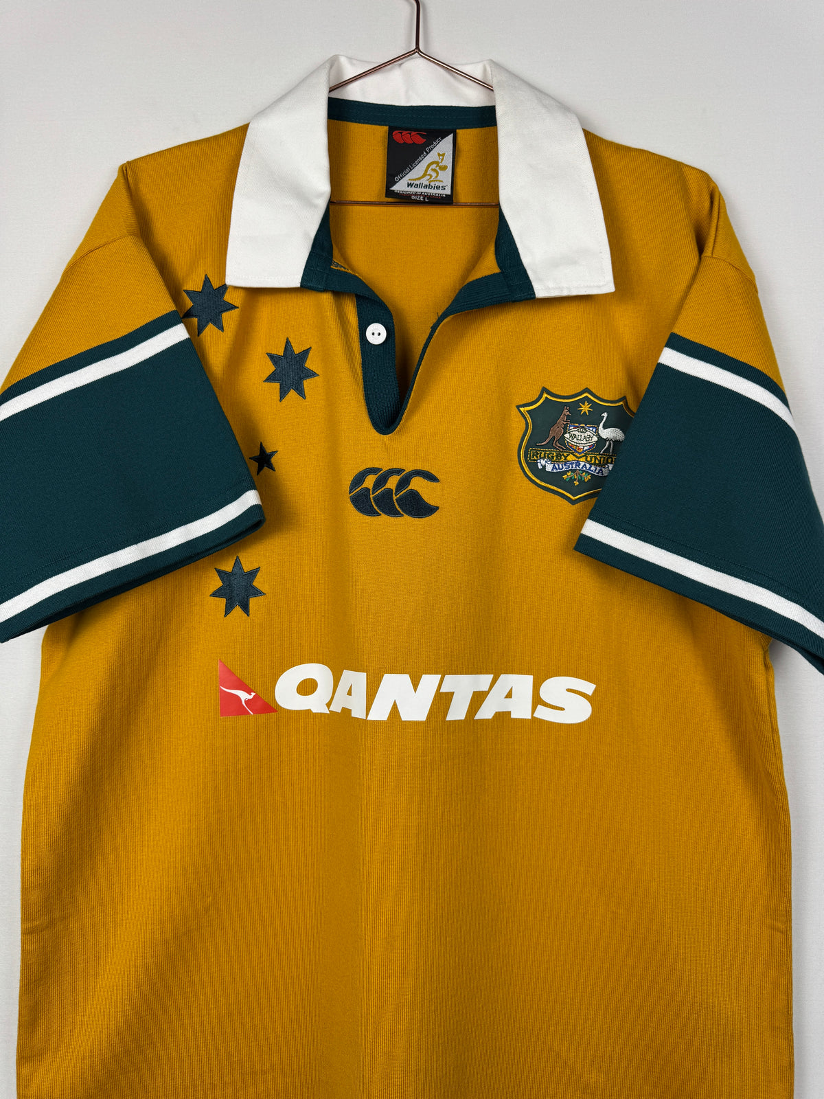 Canterbury 2004 Vintage Yellow/Green Australia Wallabies Rugby