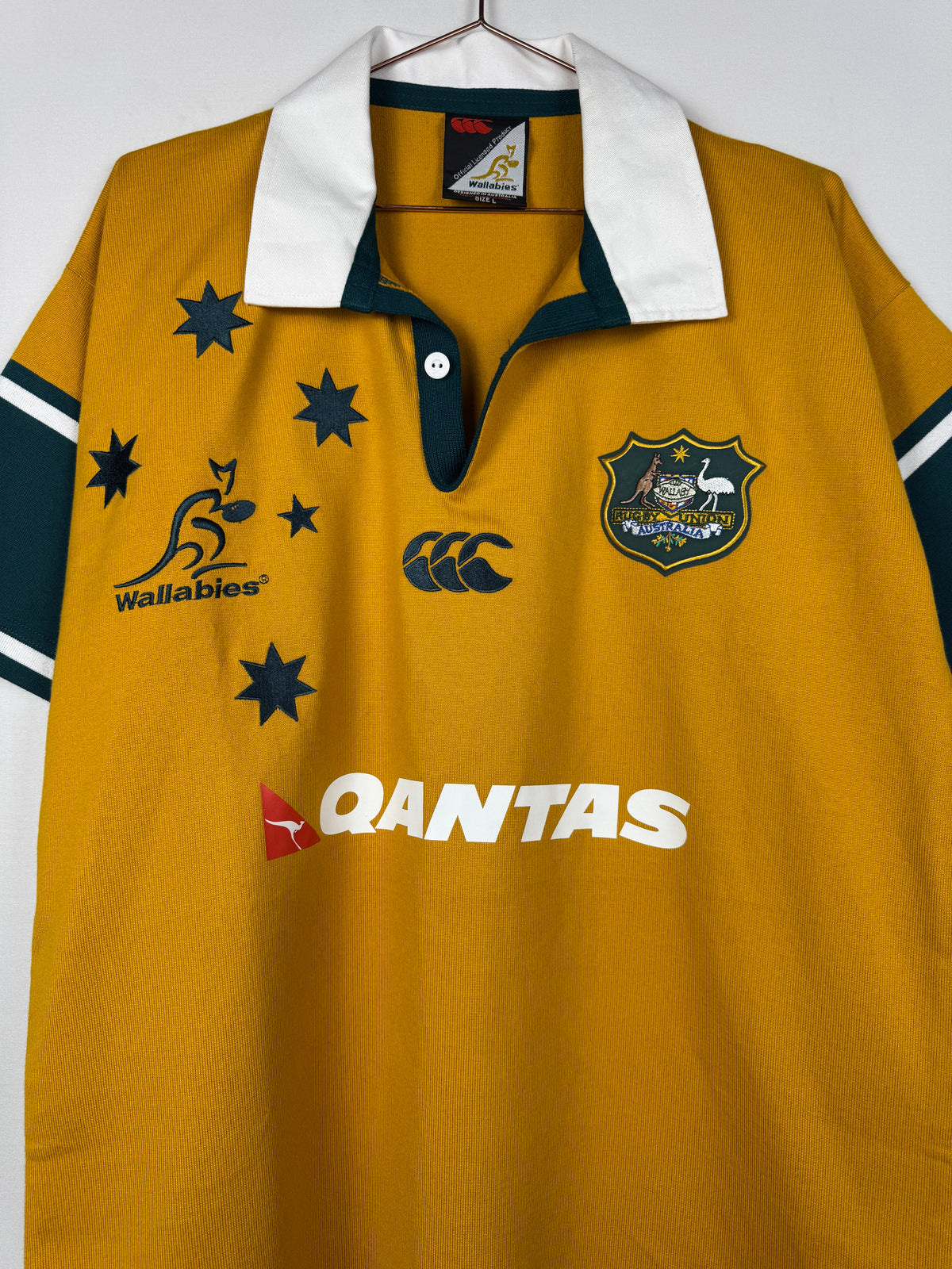 Canterbury 2004 Vintage Yellow/Green Australia Wallabies Rugby