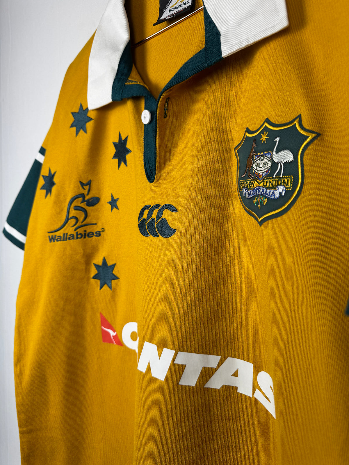 Canterbury 2004 Vintage Yellow/Green Australia Wallabies Rugby