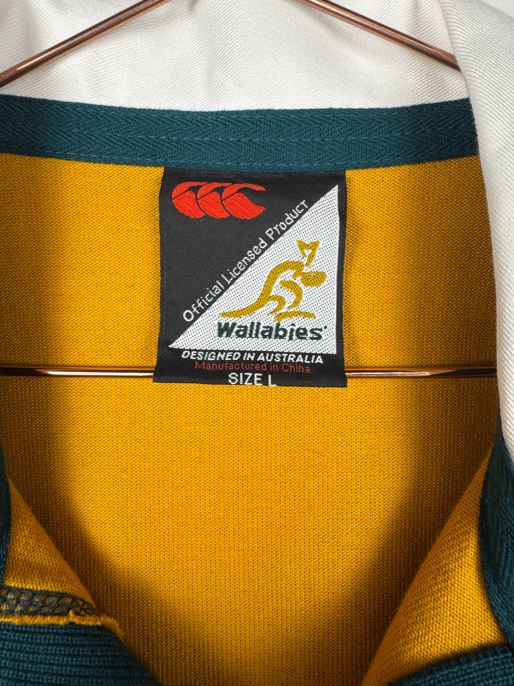 Canterbury 2004 Vintage Yellow/Green Australia Wallabies Rugby