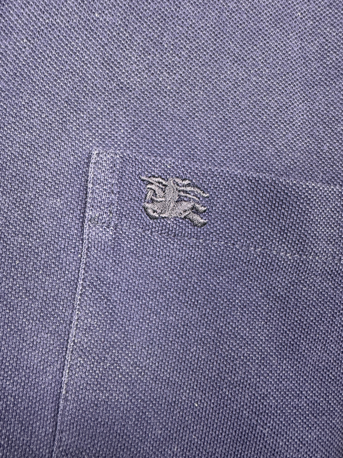 Burberry London Vintage Navy Blue Polo Shirt