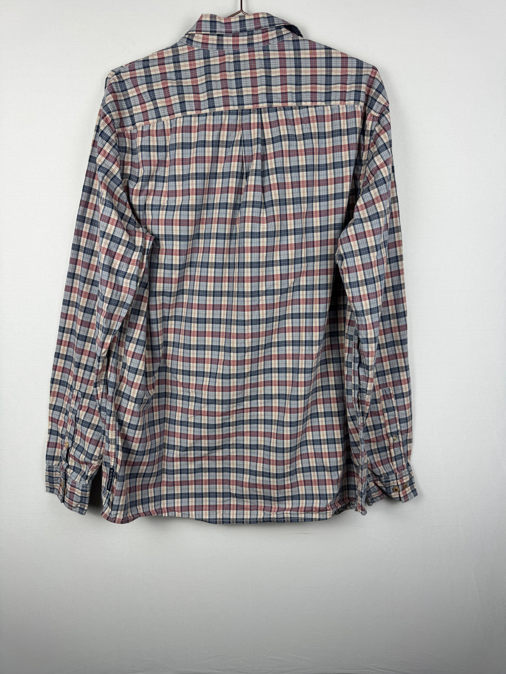 Armani Jeans Vintage Red/Blue Check Long-Sleeve Shirt
