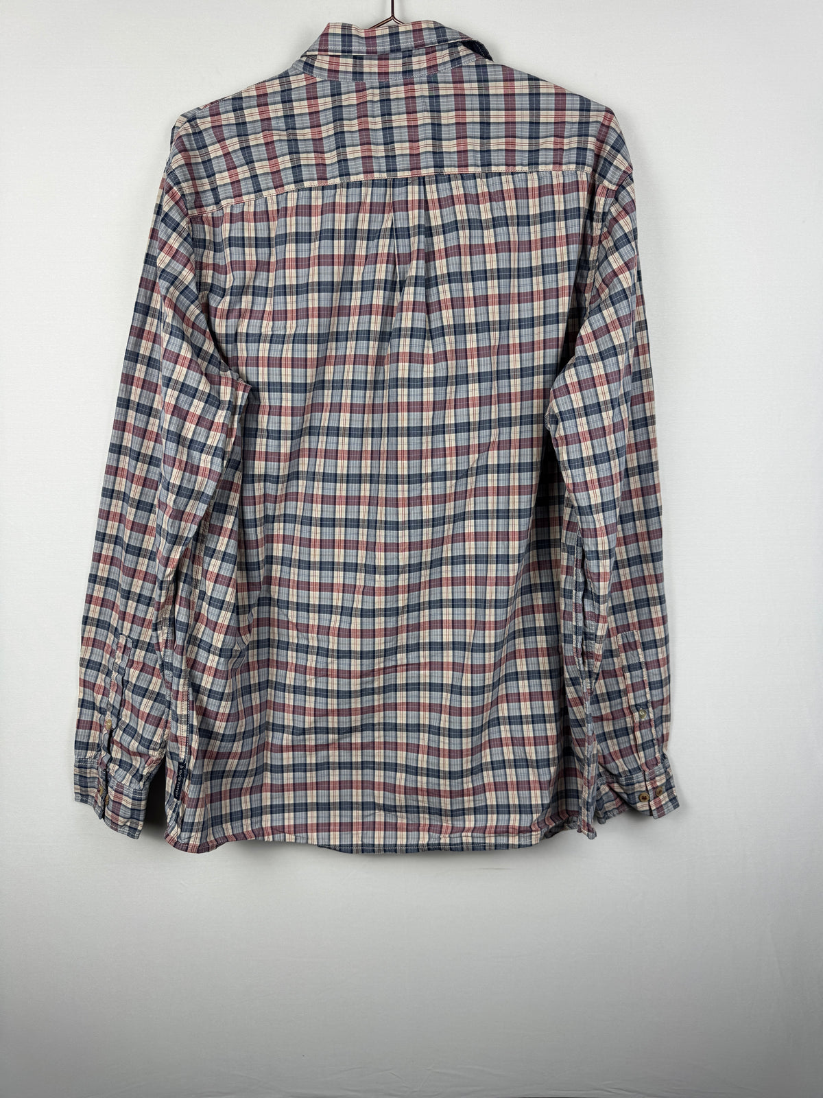 Armani Jeans Vintage Red/Blue Check Long-Sleeve Shirt