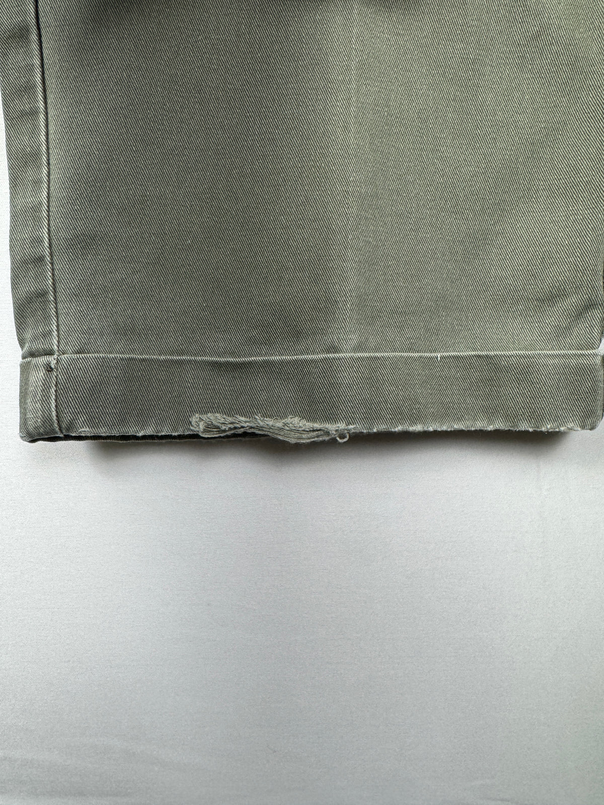 Chaps Ralph Lauren 1990s Vintage Olive Green Pleated Chinos