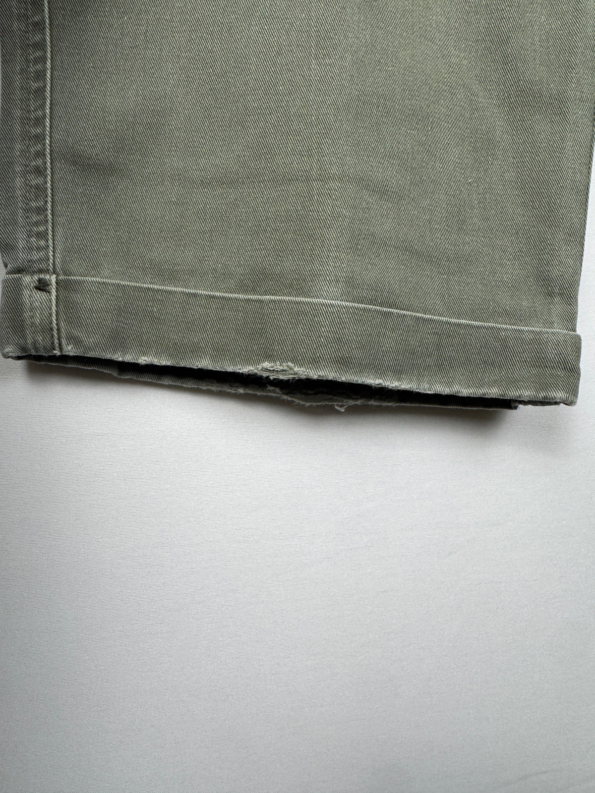Chaps Ralph Lauren 1990s Vintage Olive Green Pleated Chinos