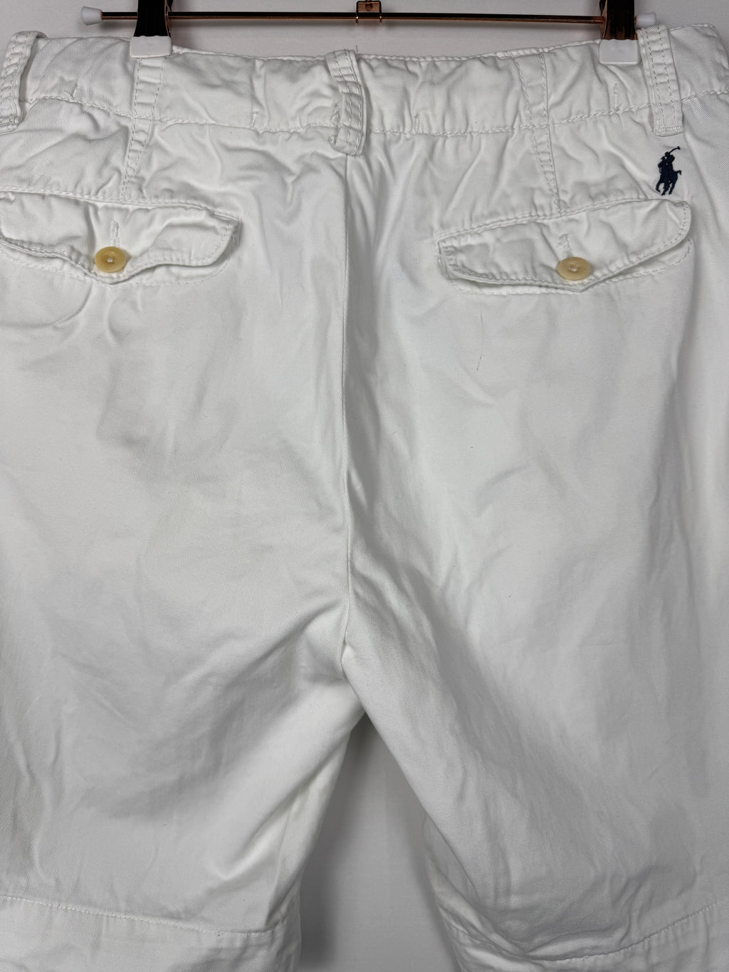 Polo Ralph Lauren 2000s Vintage White Cotton Shorts