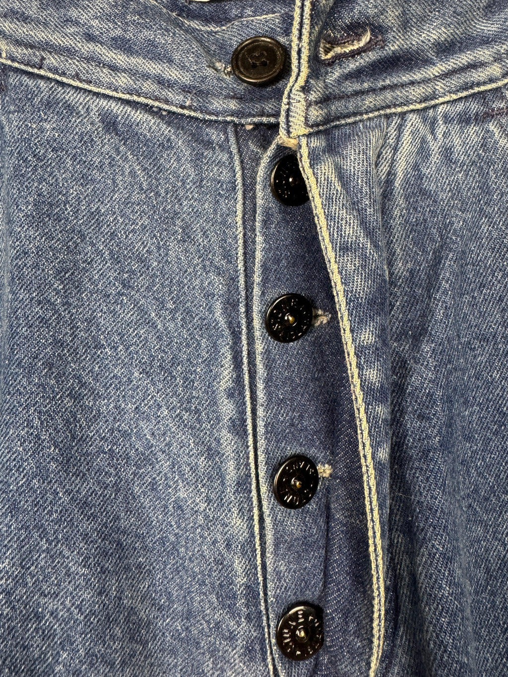 Stone Island 1980s/1990s Vintage Blue Denim Jeans in size 54 / 36x32.
