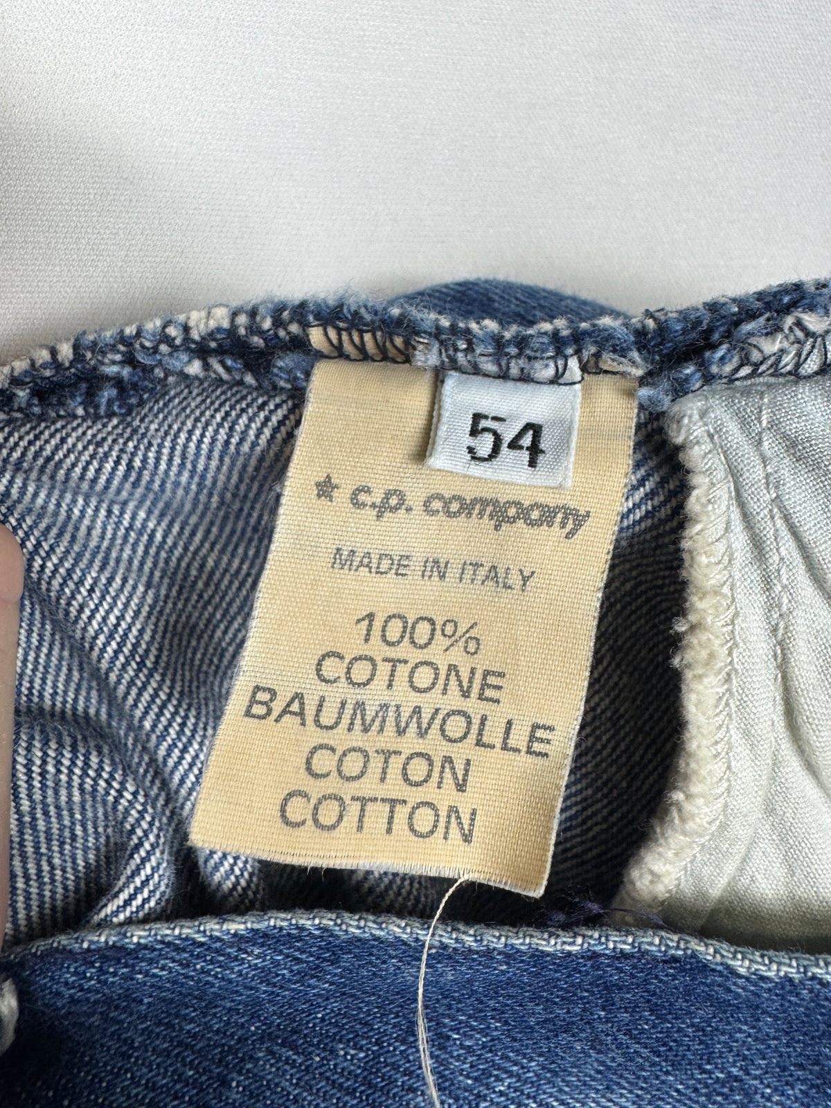 Stone Island 1980s/1990s Vintage Blue Denim Jeans in size 54 / 36x32.
