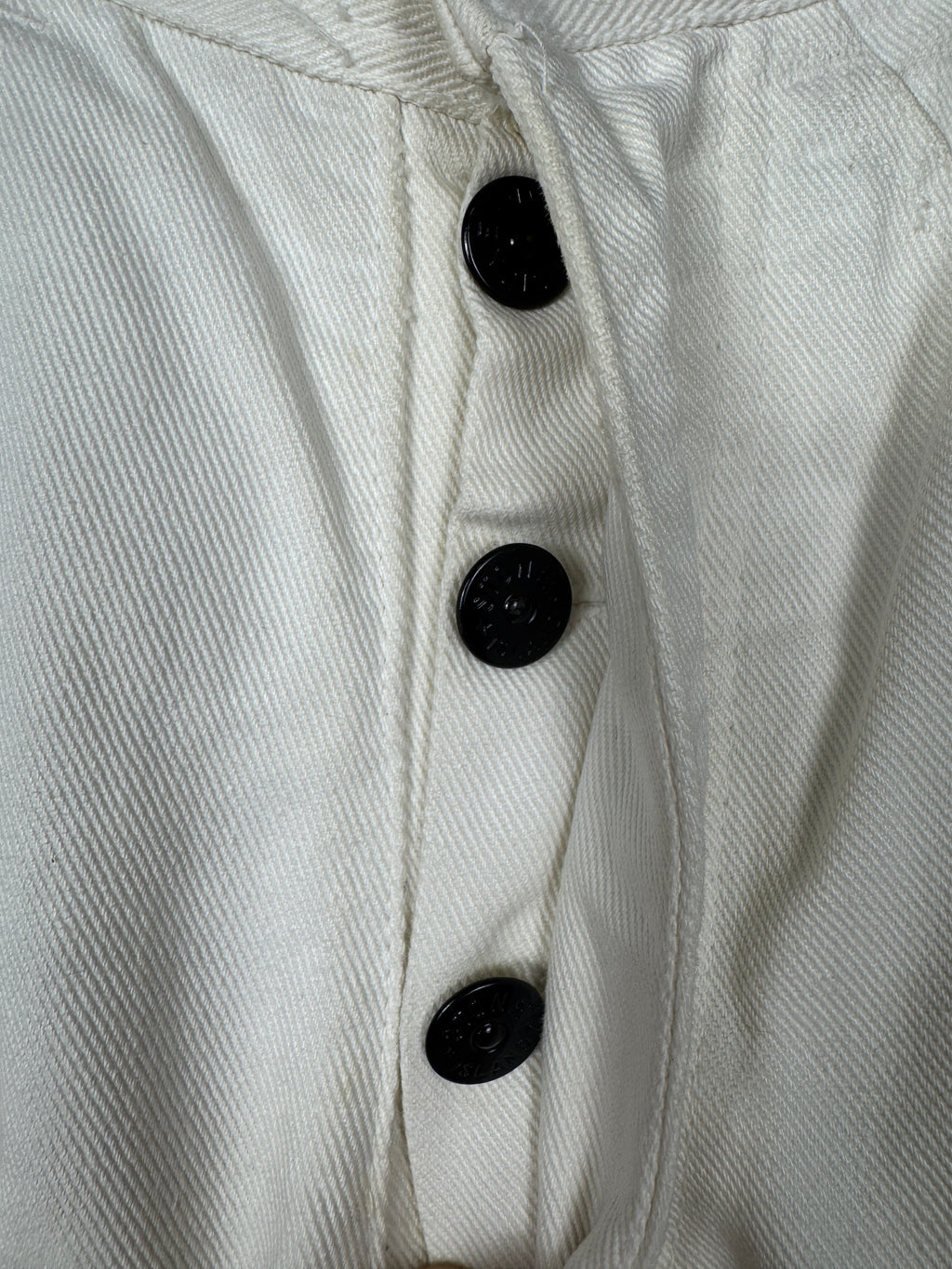 Stone Island 1980s/1990s Vintage Off-White Denim Jeans in size 40 / 26x26