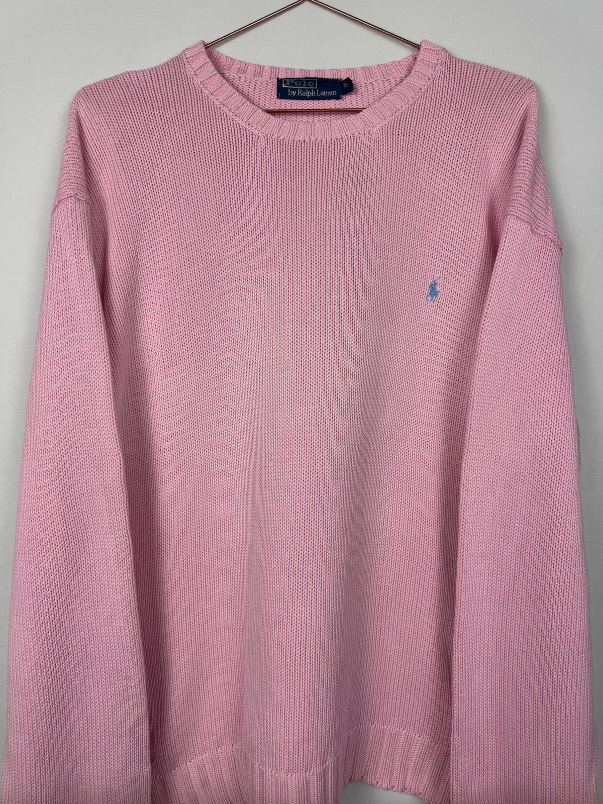 Ralph Lauren Vintage Pink Crewneck Knitted Jumper