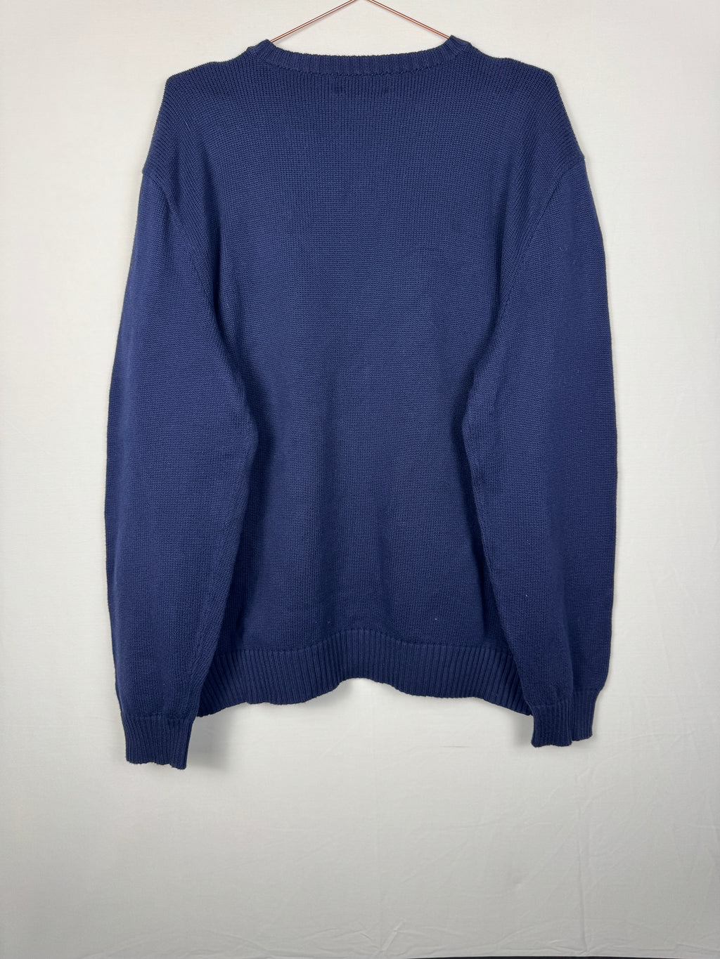 Ralph Lauren Vintage Navy Blue Crewneck Knitted Jumper