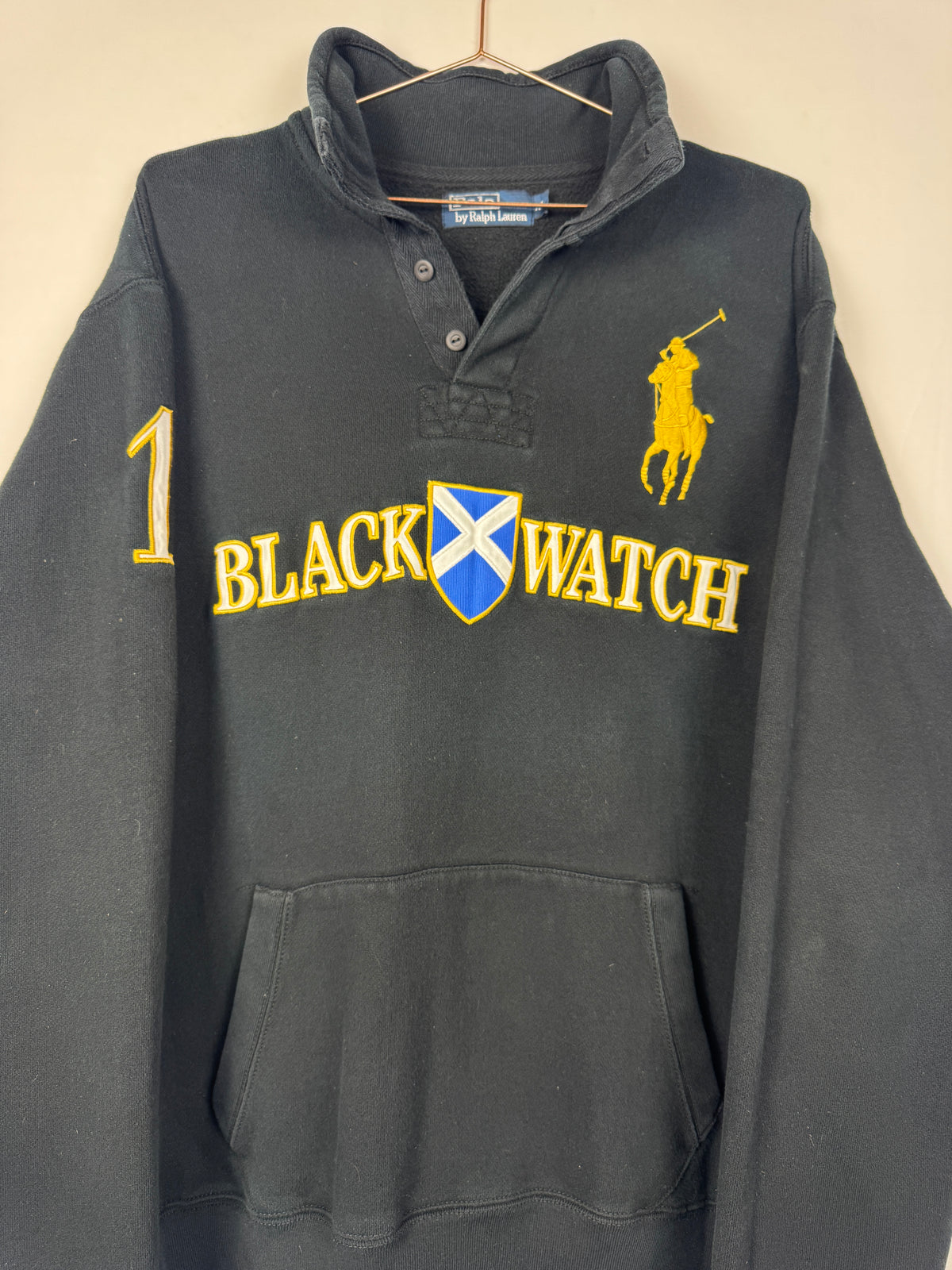 Ralph Lauren Vintage Black Watch Henley Sweatshirt