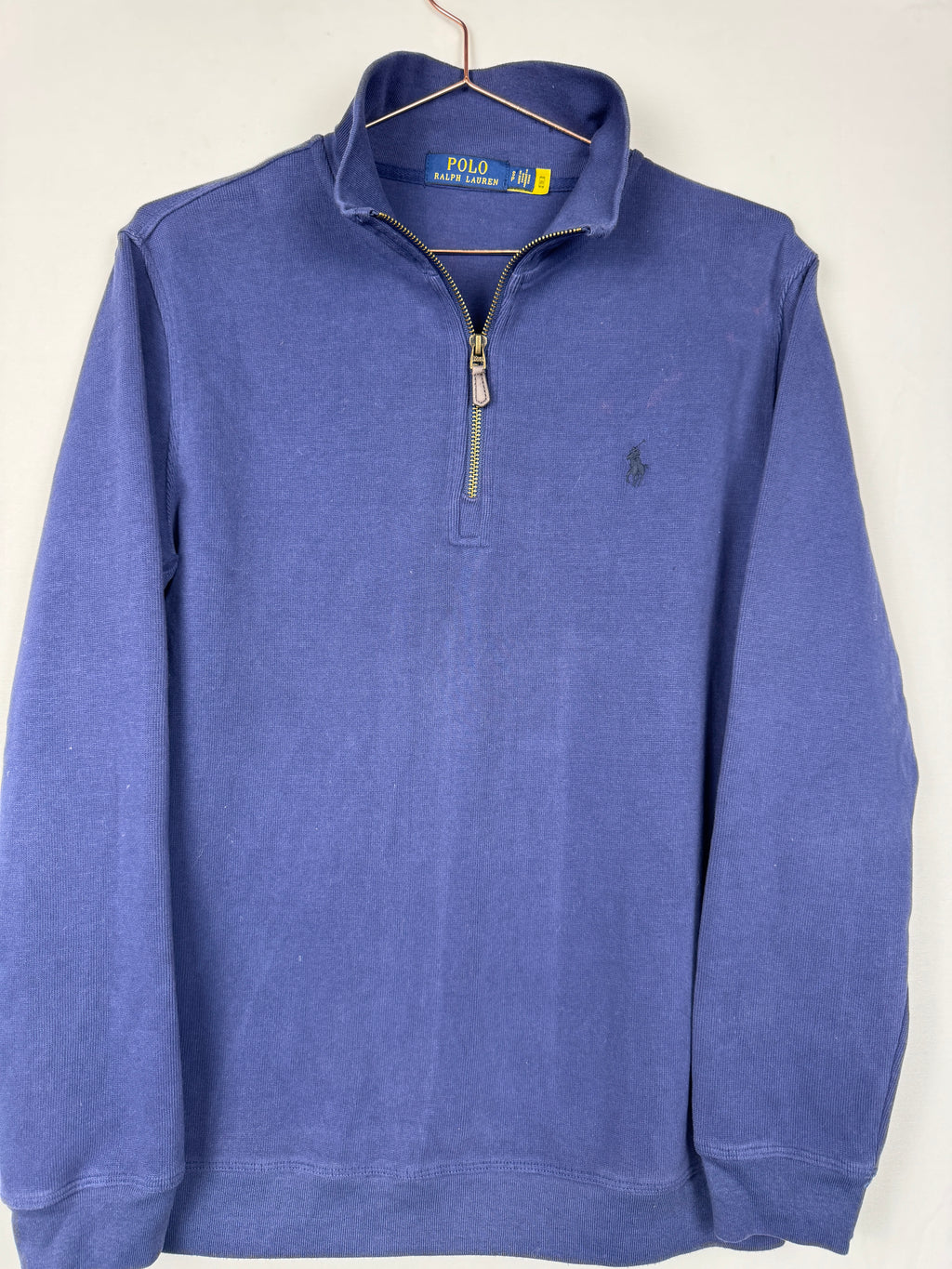 Ralph Lauren Vintage Blue Quarter-Zip Sweatshirt