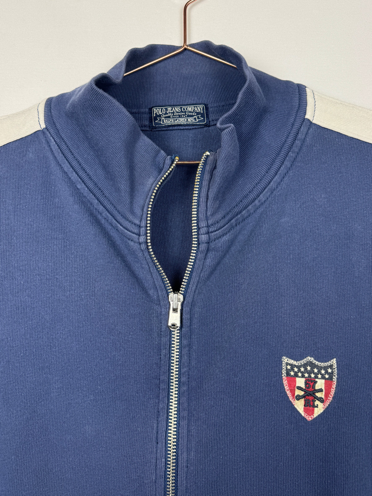 Polo Jeans Vintage Navy Blue Full-Zip Track Jacket