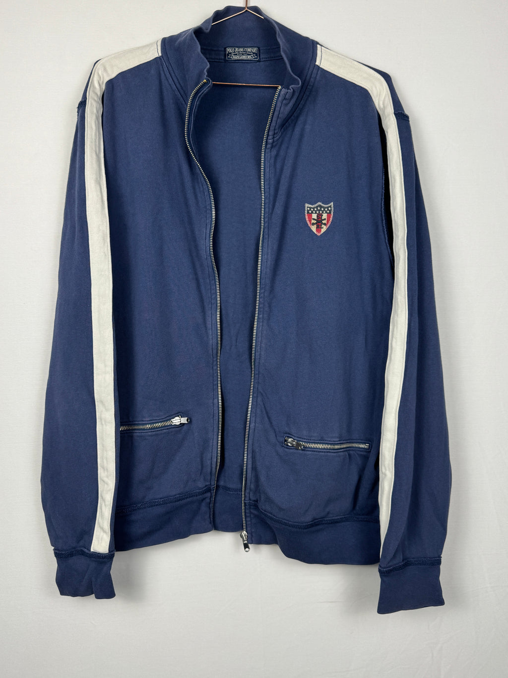 Polo Jeans Vintage Navy Blue Full-Zip Track Jacket