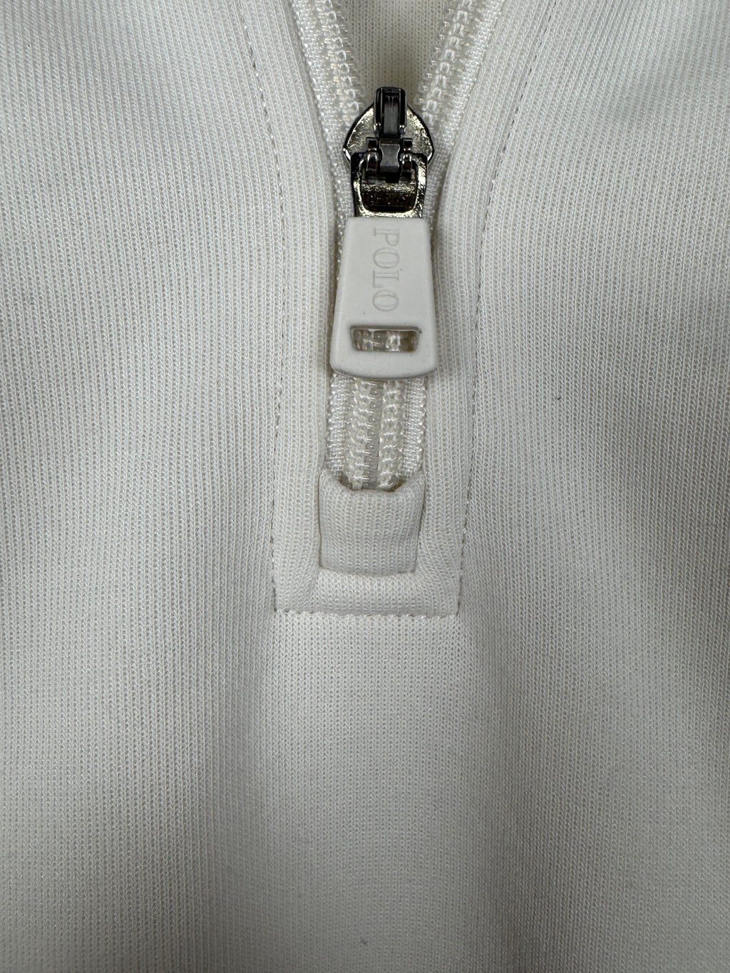 Ralph Lauren Women's Cream Quarter-Zip Sweatshirt