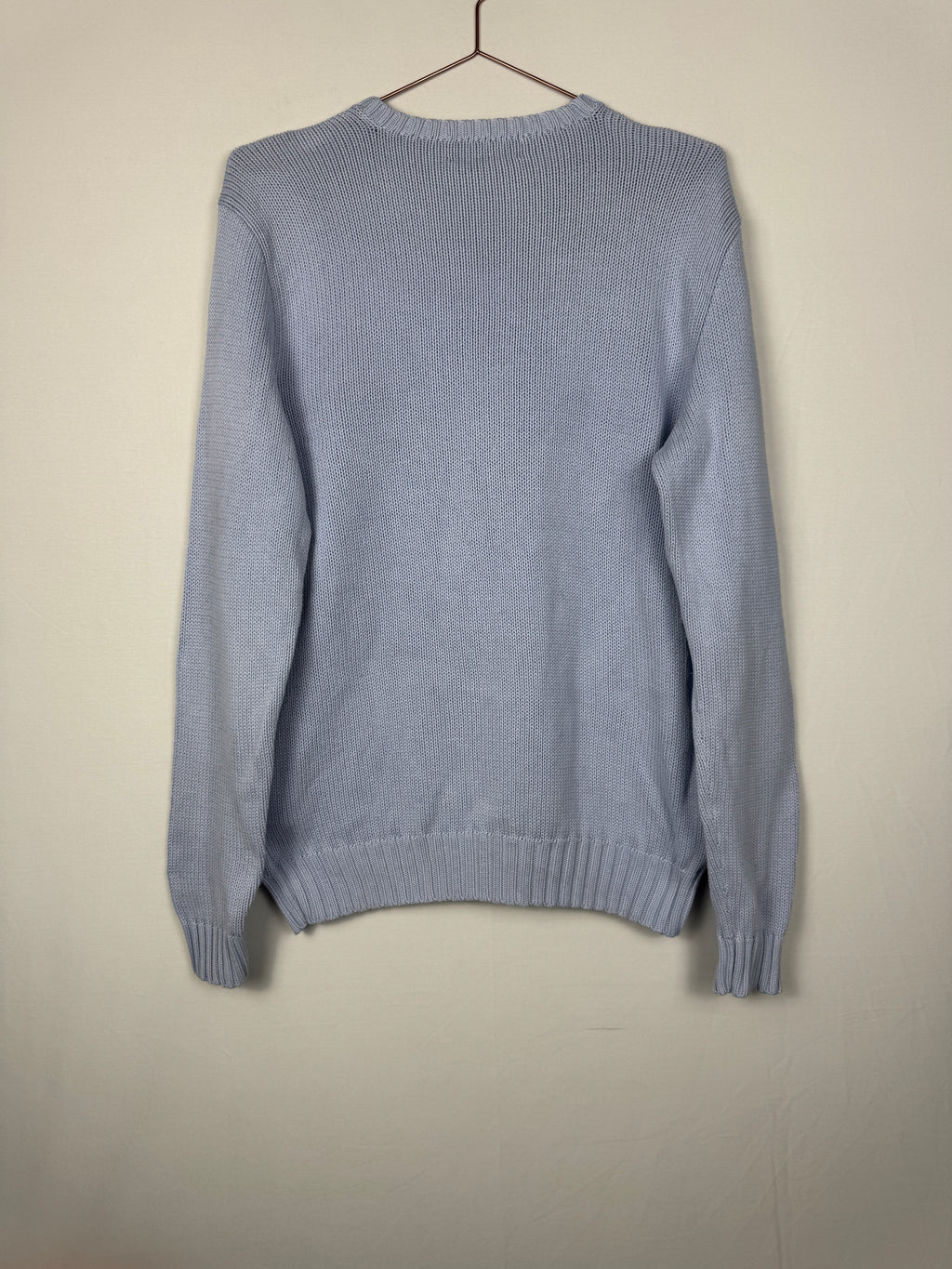 Ralph Lauren Vintage Light Blue V-Neck Knit