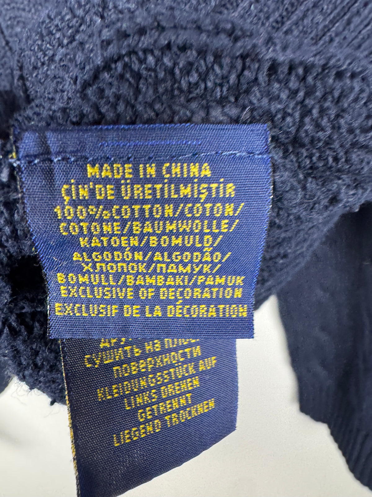 Ralph Lauren Navy Blue Cable Knit Jumper