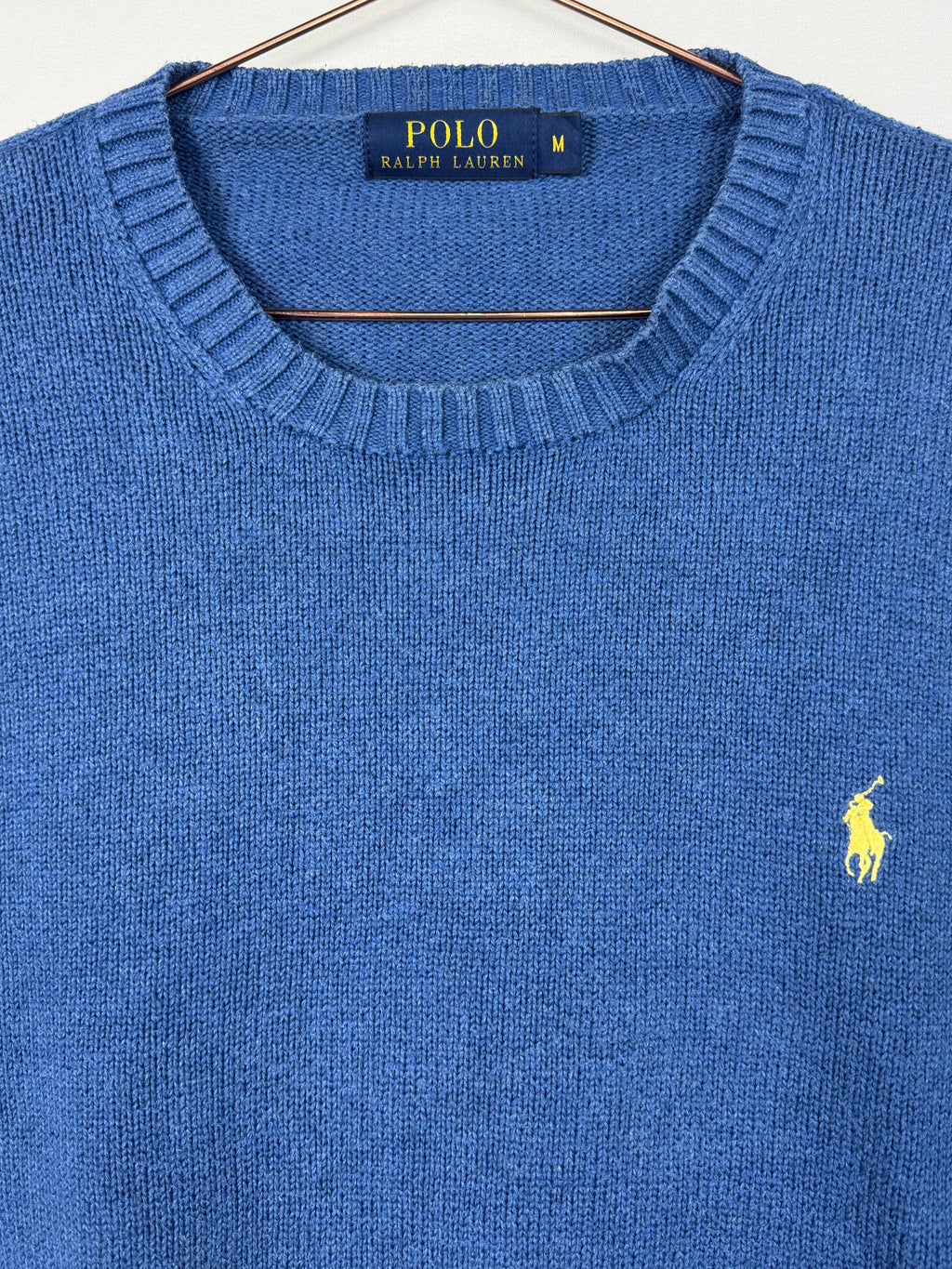 Ralph Lauren Vintage Blue Crewneck Knitted Jumper