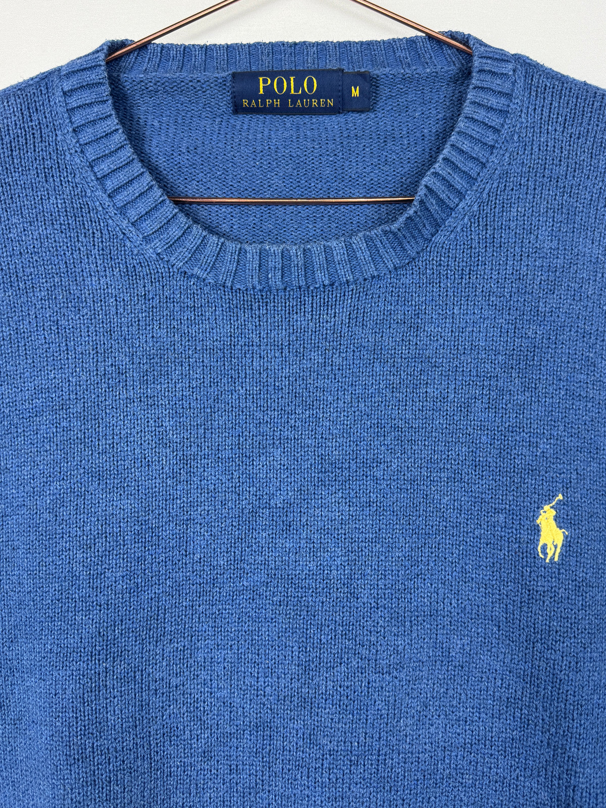 Ralph Lauren Vintage Blue Crewneck Knitted Jumper