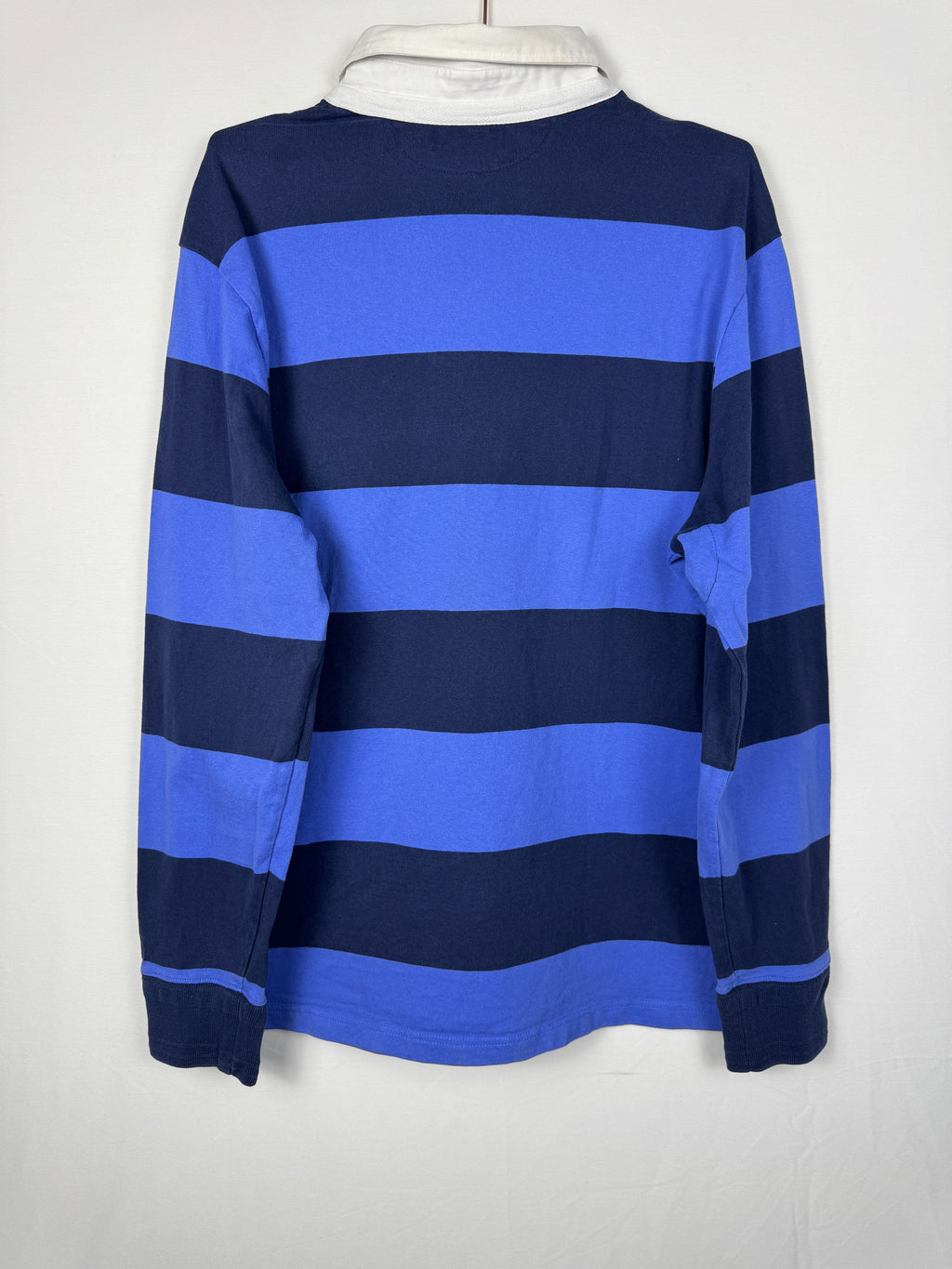 Ralph Lauren Vintage Navy and Blue Striped Rugby Shirt