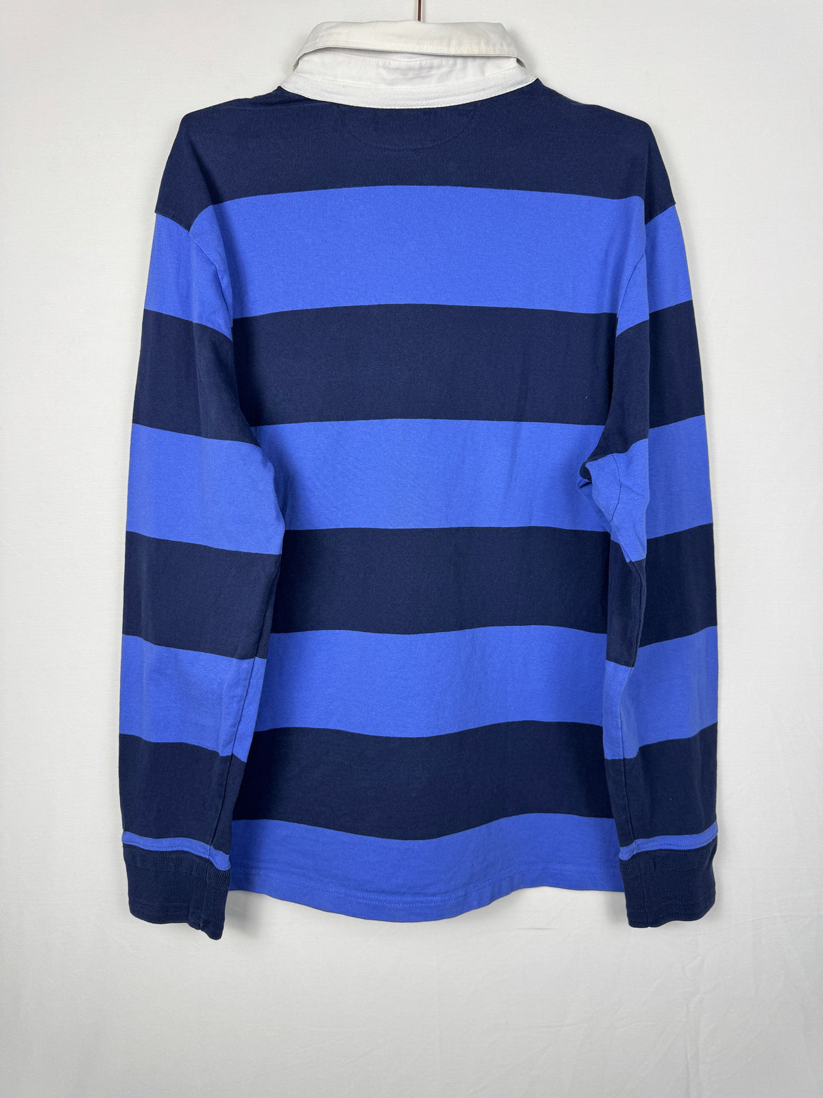 Ralph Lauren Vintage Navy and Blue Striped Rugby Shirt
