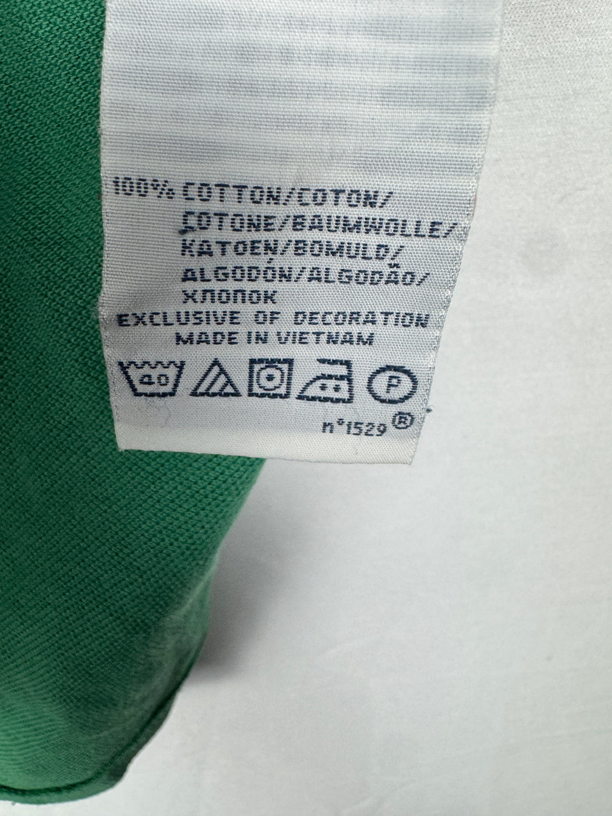 Ralph Lauren Vintage Green Custom Fit Short Sleeve Polo Shirt with Large Navy Pony