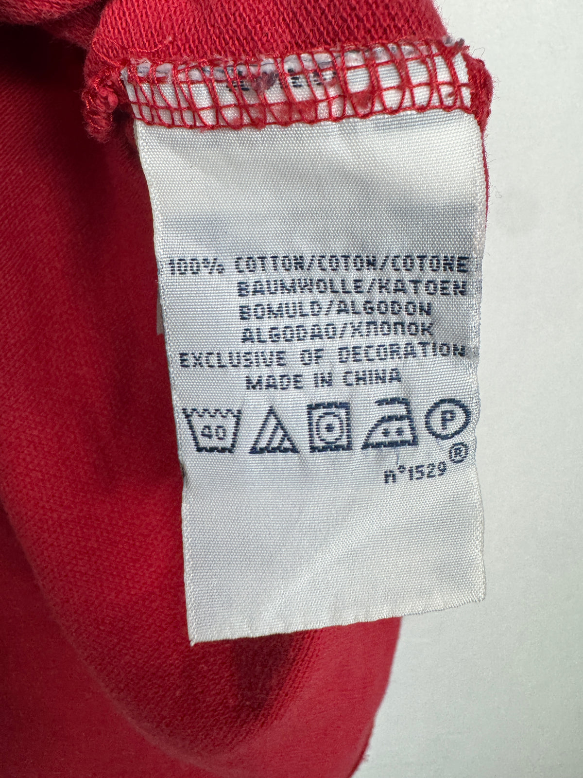 Ralph Lauren Vintage Red Custom Fit Short Sleeve Polo Shirt with Large Navy Pony