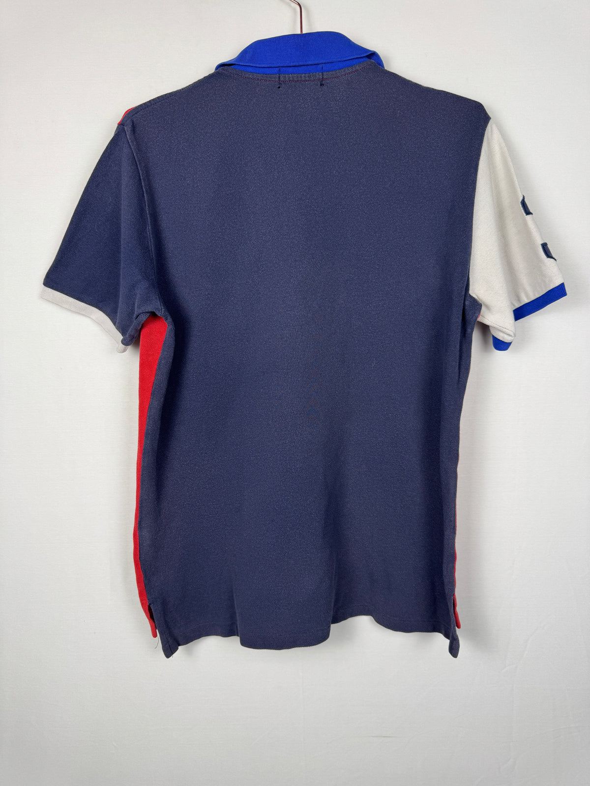 Polo Ralph Lauren Vintage Color-Block, Red,White and Navy Short Sleeve Polo Shirt