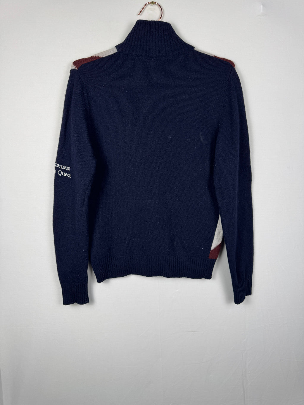 La Martina Vintage Argyle Full-Zip Sweater