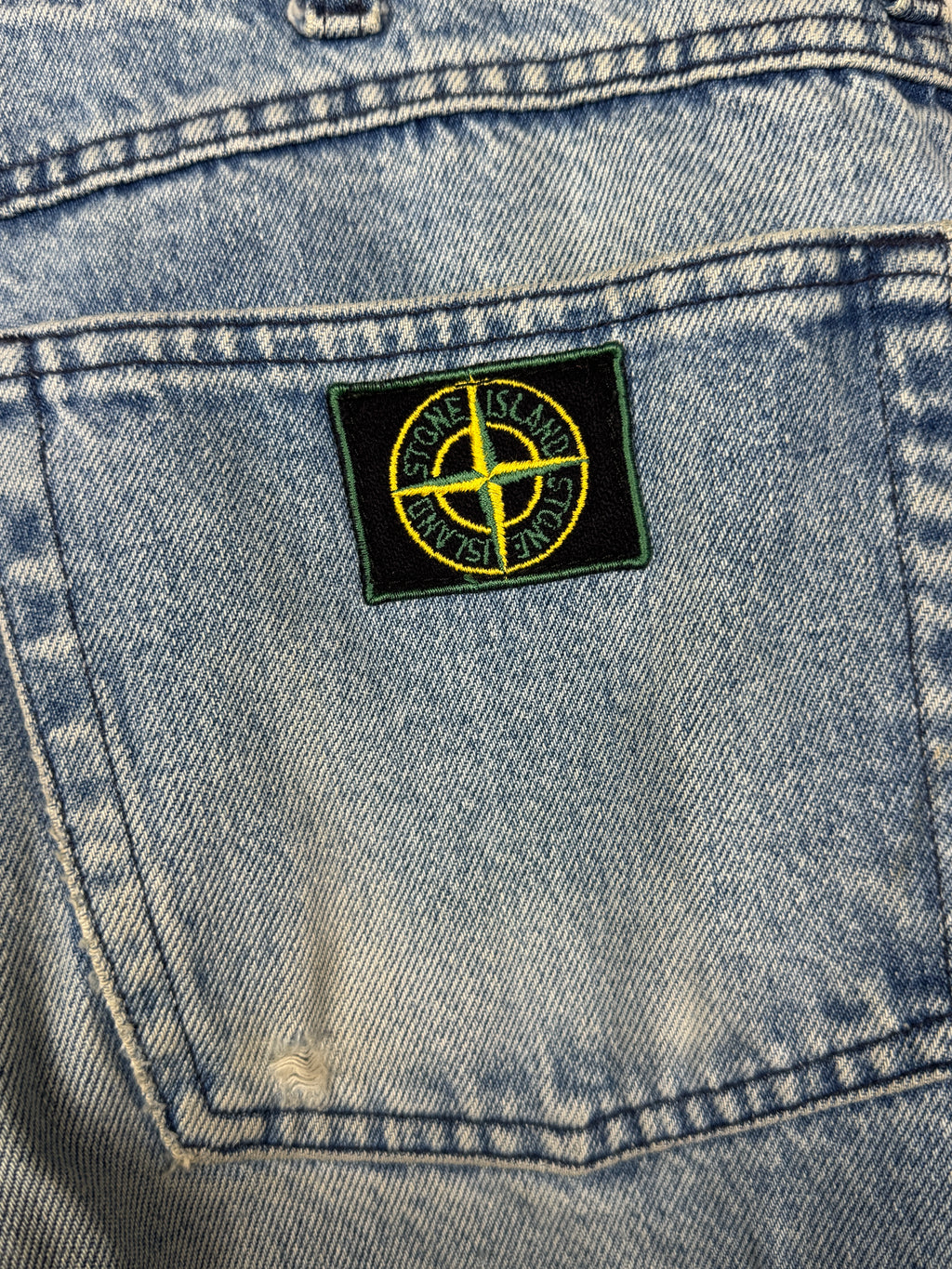 Stone Island Vintage 1980s/1990s Light Wash Denim Jeans