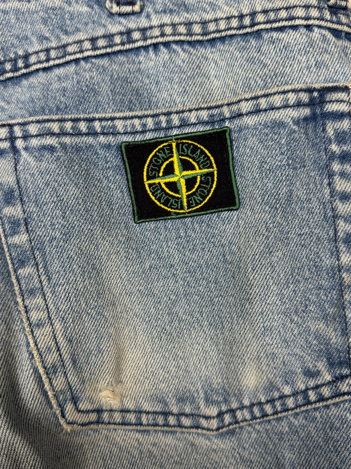 Stone Island Vintage 1980s/1990s Light Wash Denim Jeans