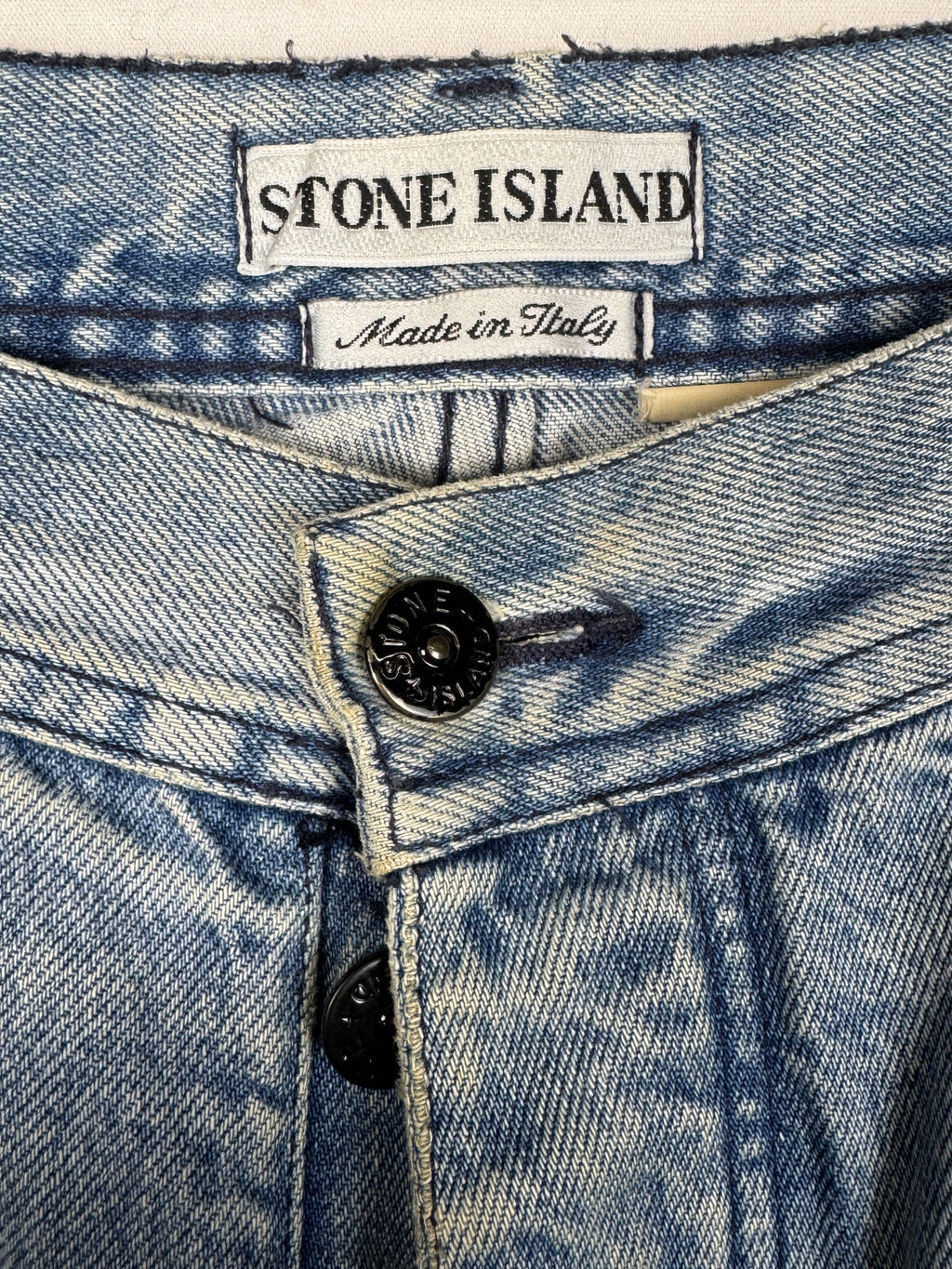 Stone Island Vintage 1980s/1990s Light Wash Denim Jeans