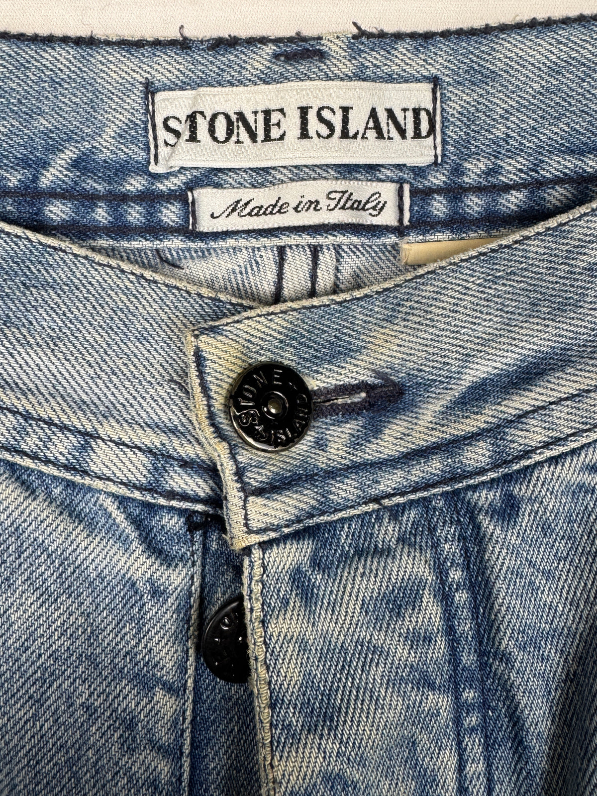 Stone Island Vintage 1980s/1990s Light Wash Denim Jeans