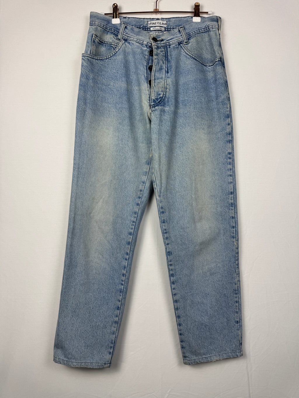 Stone Island Vintage 1980s/1990s Light Wash Denim Jeans