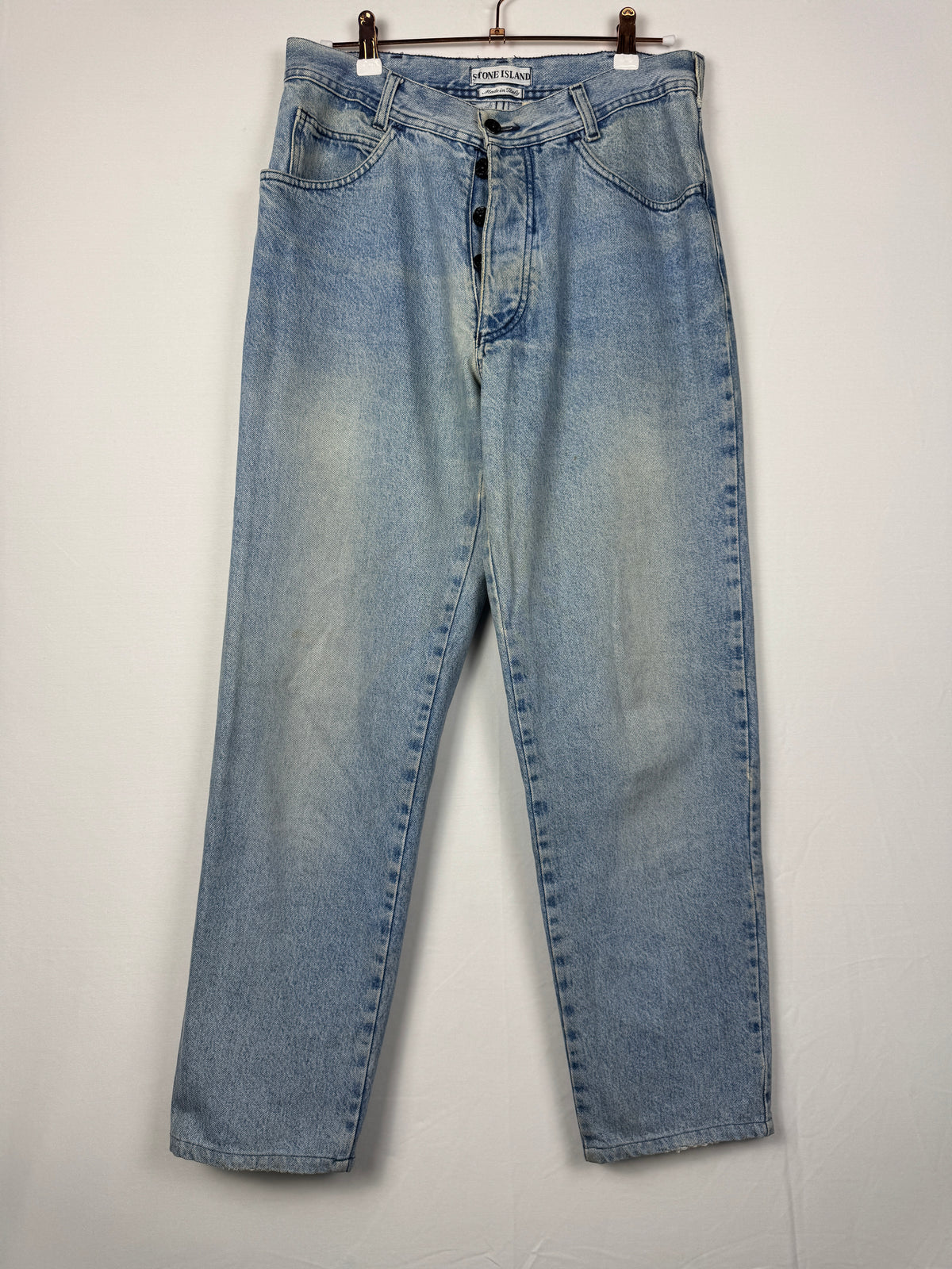 Stone Island Vintage 1980s/1990s Light Wash Denim Jeans
