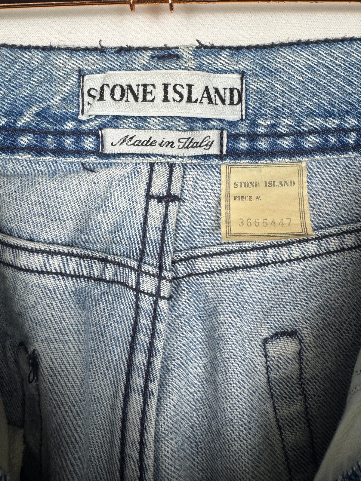 Stone Island Vintage 1980s/1990s Light Wash Denim Jeans
