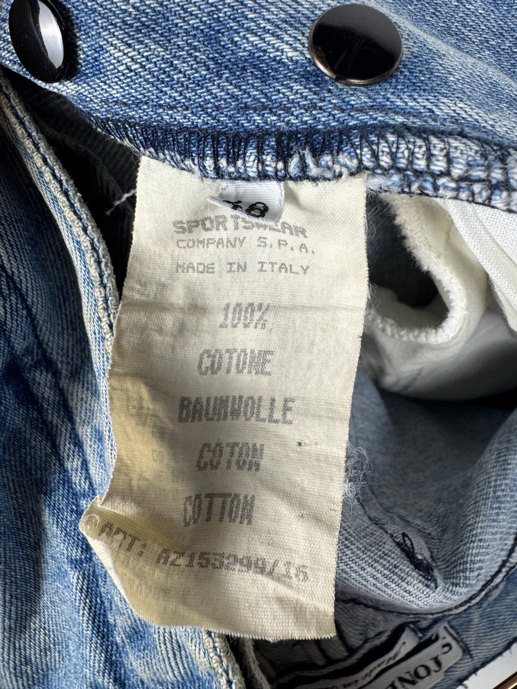 Stone Island Vintage 1980s/1990s Light Wash Denim Jeans
