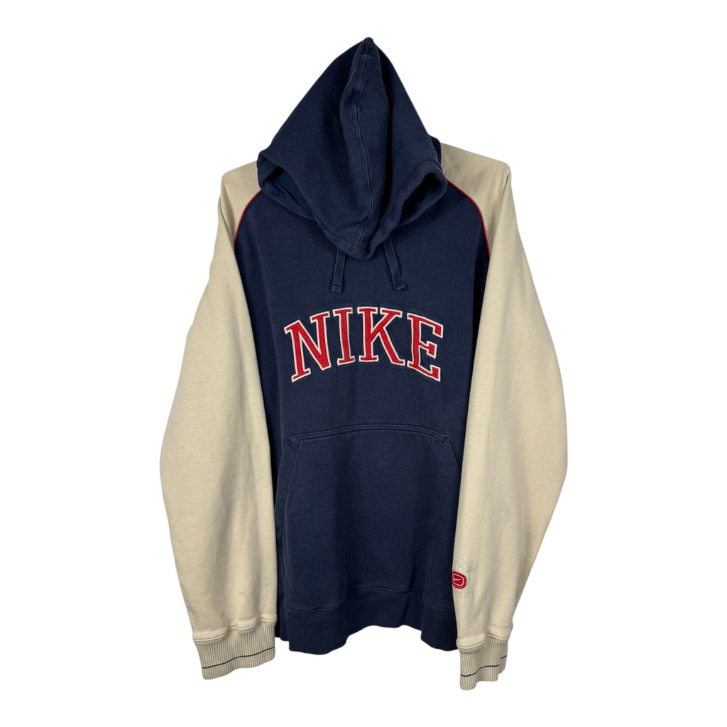 Nike Vintage Navy/Cream Spellout Hooded Jumper
